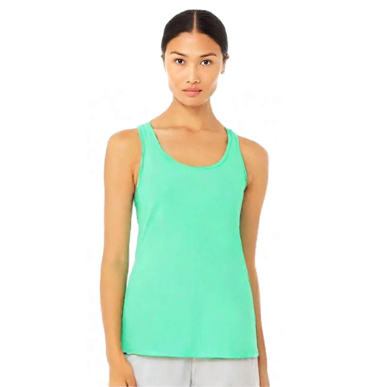 BELLA + CANVAS Women’s Flowy Racerback Sleeveless Tank – Summer Top for Casual Wear